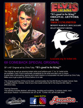 Elvis Presley Canvas Art by Chris Tutty - Good to be King Rock Legend